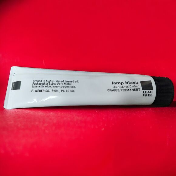 VTG Unused Weber Permalba Oil Paint Silver Asphaltum Raw Umber Black Terra Verte - Picture 12 of 14